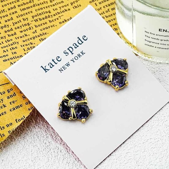 Kate Spade Amethyst Stud Earrings - Picture 5 of 5